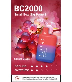 Elfbar BC2000 Puff - Sakura Grape