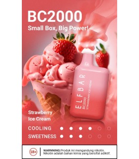 Elfbar BC2000 Puff - Strawberry Ice Cream