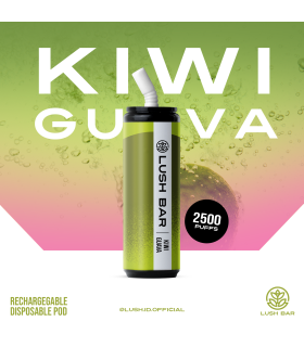 Lush Bar 2500 Puff -  Kiwi Guava 3%